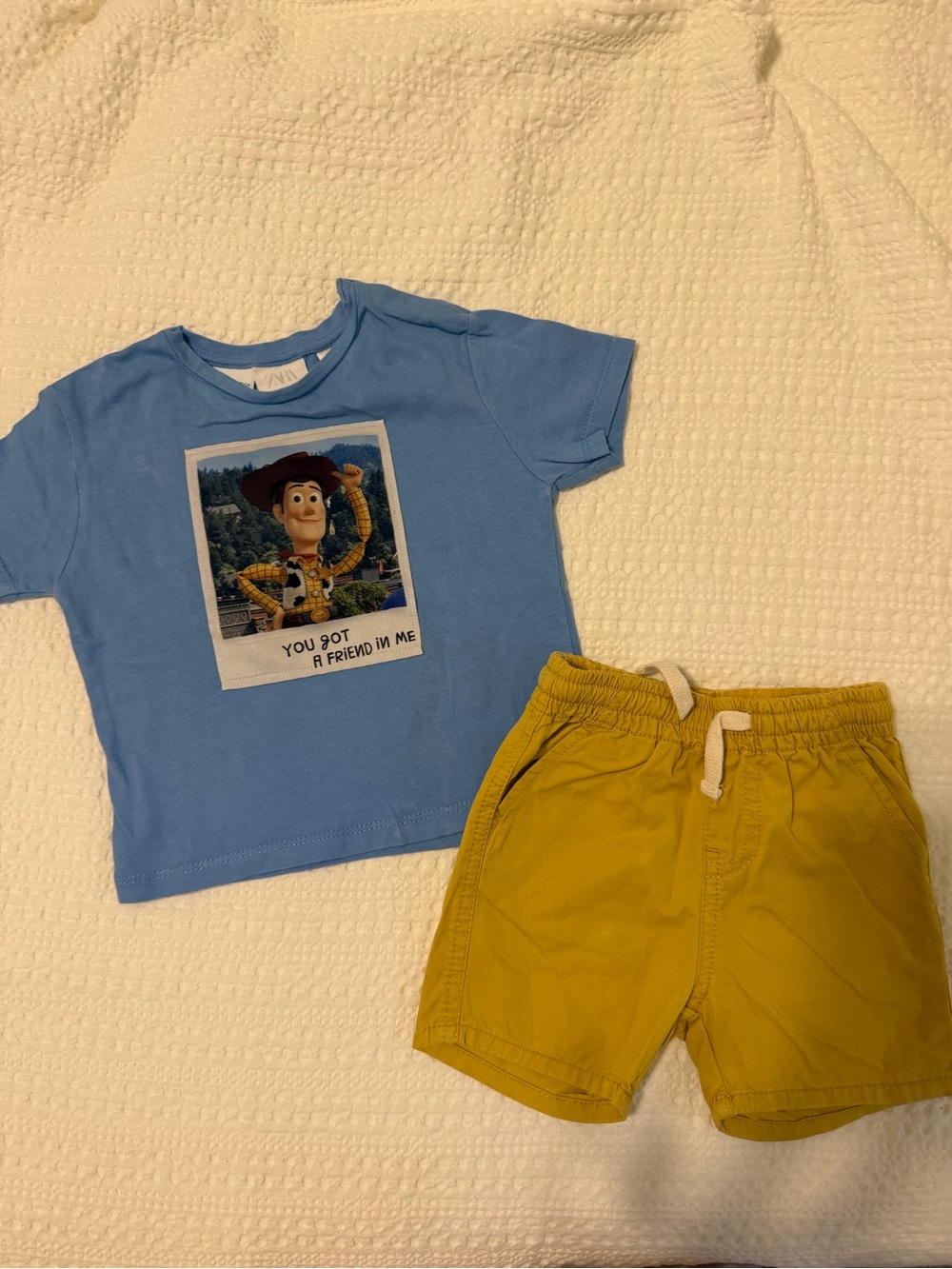 Disney Blue Woody Photo Graphic Tee for Kids